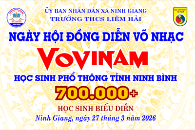 NGÀY HỘI ĐỒNG DIỄN NHẠC VÕ VOVINAM TRƯỜNG THCS LIÊM HẢI