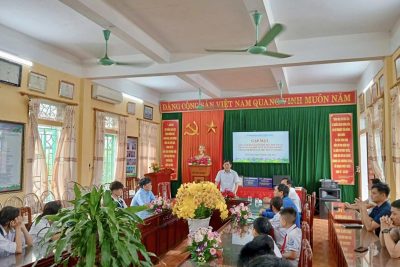 UBND xã Ninh Giang đã tổ chức buổi gặp mặt, động viên học sinh đội tuyển TDTT