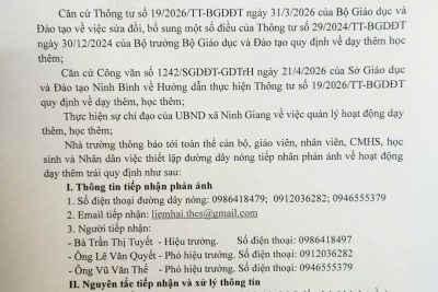 Đường dây nóng tiếp nhận hoạt động dạy thêm trái quy định